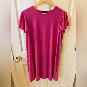 Flutter Sleeve Shift Dress